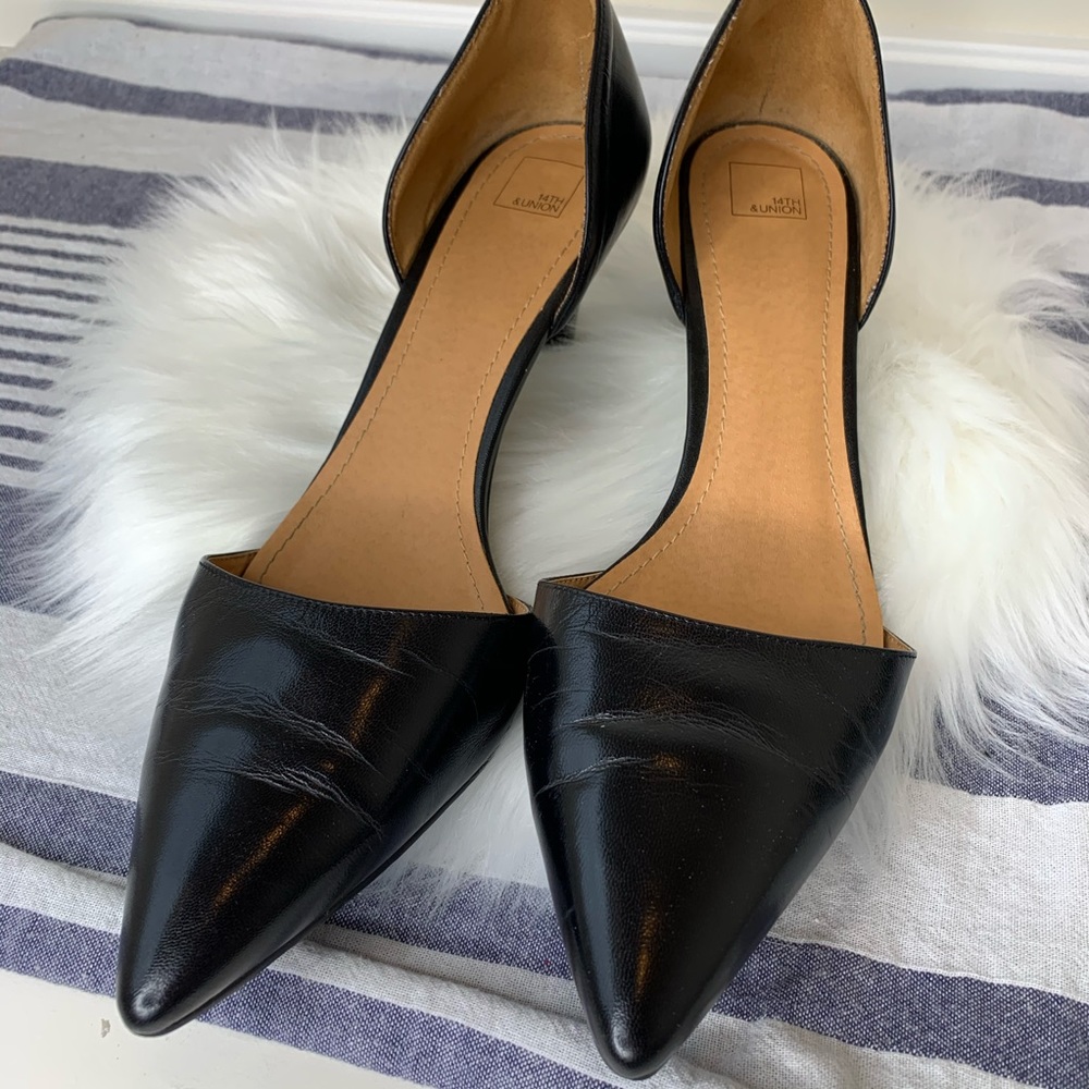 Black pointed D’Orsay heels | 14th & Union